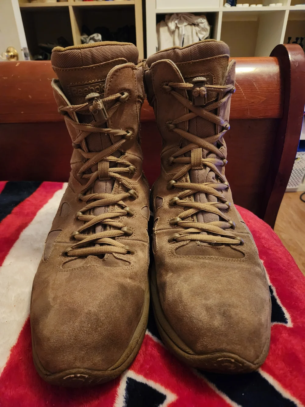 Reebok Men's Tactical Suede Boots in Brown Tan